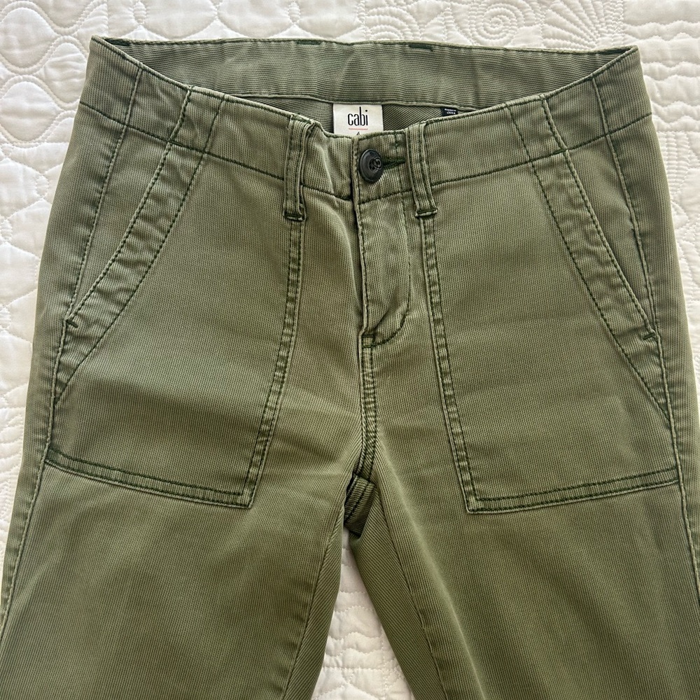 CAbi Olive Straight Leg Women's Jeans